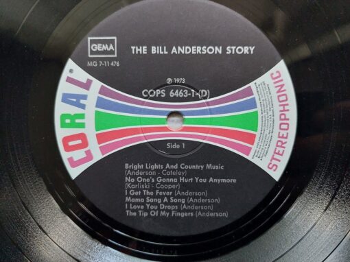 Bill Anderson – 1973 – The Bill Anderson Story: His Greatest Hits