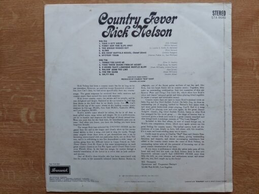 Rick Nelson – 1967 – Country Fever