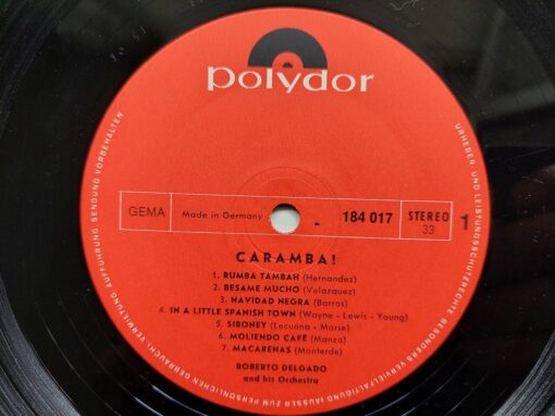 Roberto Delgado And His Orchestra – 1965 – Caramba! (Hot Rhythm From South America)