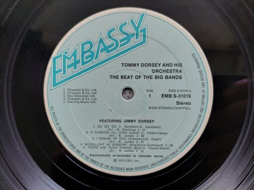 Tommy Dorsey And His Orchestra Featuring Jimmy Dorsey – 1973 – The Beat Of The Big Bands