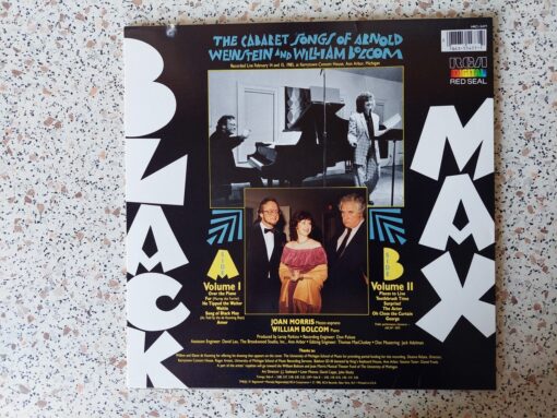 William Bolcom & Joan Morris – 1985 – Black Max (The Cabaret Songs Of Arnold Weinstein And William Bolcom)
