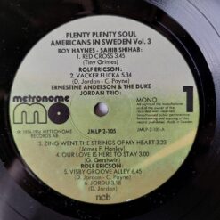 Various – 1975 – Plenty Plenty Soul – Americans In Sweden 1954-1959 Vol. 3