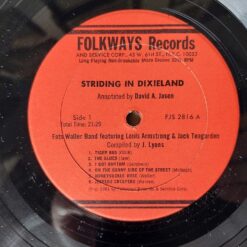 Fats Waller Band Featuring Louis Armstrong And Jack Teagarden / James P. Johnson Trio With Omer Simeon And Pops Foster – 1981 – Striding In Dixieland – Annotated By David A Jasen