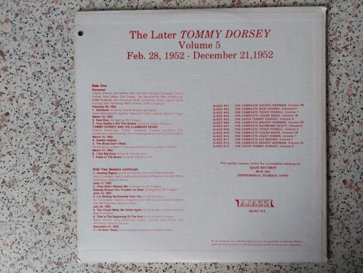 Tommy Dorsey – The Later Tommy Dorsey Volume 5