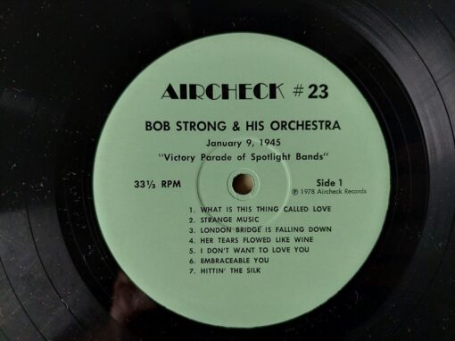 Bob Strong & His Orchestra – 1978 – On The Air