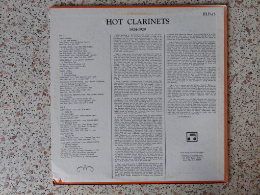 Various – Hot Clarinets 1924-1929
