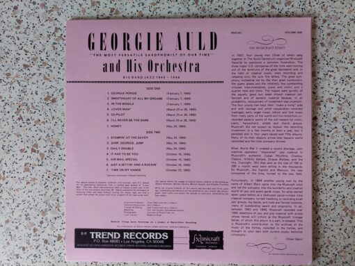 Georgie Auld And His Orchestra – 1978 – Big Band Jazz 1945-1946