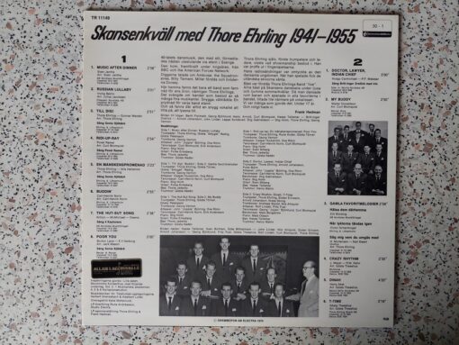 Thore Ehrlings Orkester – 1974 – Skansenkväll Med Thore Ehrling 1941-1955