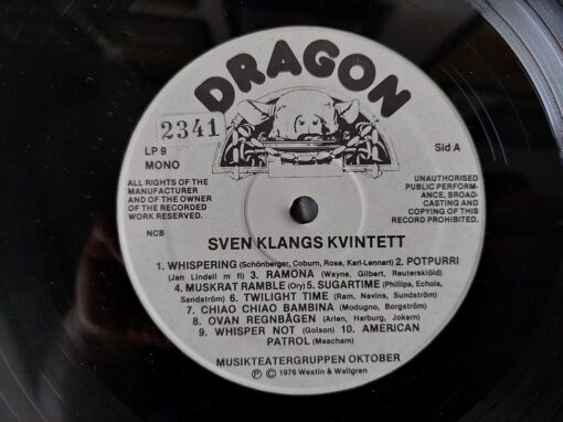 Musikteatergruppen Oktober – 1976 – Sven Klangs Kvintett
