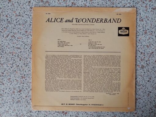 Alice Babs, Arne Domnerus’ Orchestra, Bengt Hallberg – 1959 – Alice And Wonderband