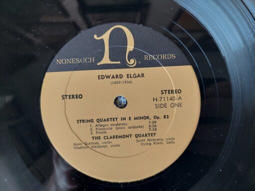 Elgar / Sibelius – The Claremont Quartet – 1966 – String Quartet In E Minor Op. 83 / String Quartet In D Minor (Voces Intimae) Op. 56