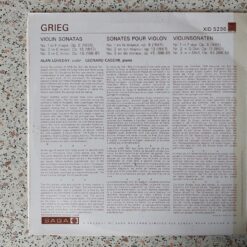 Grieg, Alan Loveday, Leonard Cassini – 1967 – 3 Sonatas For Violin And Piano