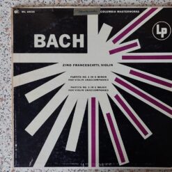 Johann Sebastian Bach, Zino Francescatti – Partita n 2 in D minor & Partita n 3 in E major for violin unaccompanied