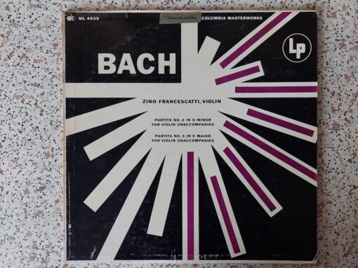 Johann Sebastian Bach, Zino Francescatti – Partita n 2 in D minor & Partita n 3 in E major for violin unaccompanied