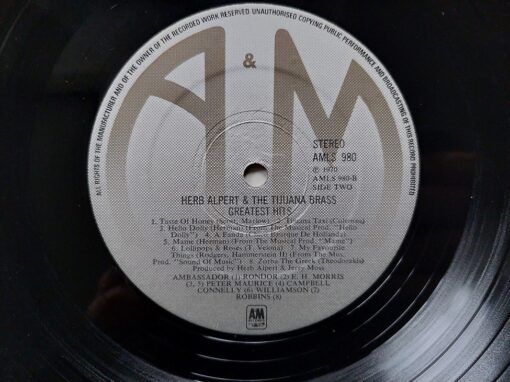 Herb Alpert & The Tijuana Brass – Greatest Hits – Sixteen Great Titles