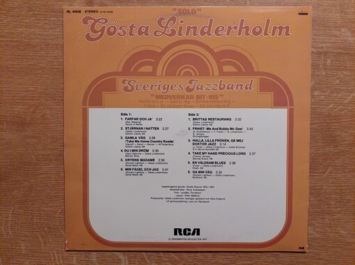 Gösta Linderholm With Sveriges Jazzband – 1977 – Solo