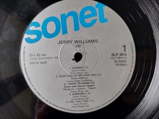 Jerry Williams – 1989 – JW
