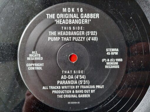 Original Gabber – 1993 – Headbanger!