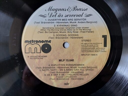 Magnus & Brasse – 1978 – Det Är Serverat