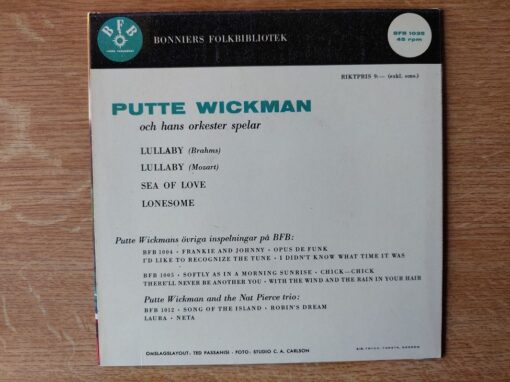 Putte Wickman Och Hans Orkester – 1960 – Putte Wickman Och Hans Orkester Spelar