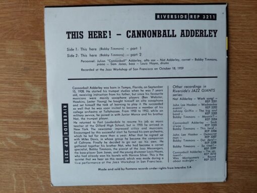 Cannonball Adderley – This Here