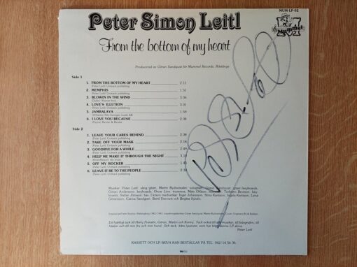 Peter Simon Leitl – 1983 – From The Bottom Of My Heart
