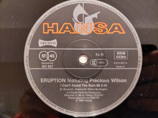 Eruption Featuring Precious Wilson – 1988 – I Can’t Stand The Rain 88