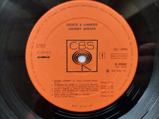 Johnny Winter – 1974 – Saints & Sinners