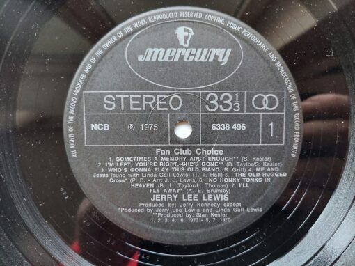 Jerry Lee Lewis – 1975 – Fan Club Choice