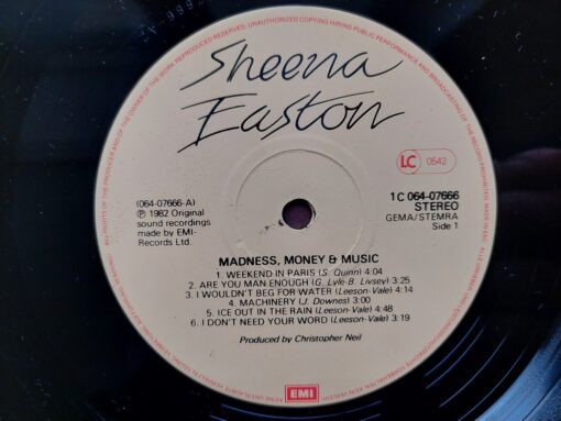 Sheena Easton – 1982 – Madness, Money And Music