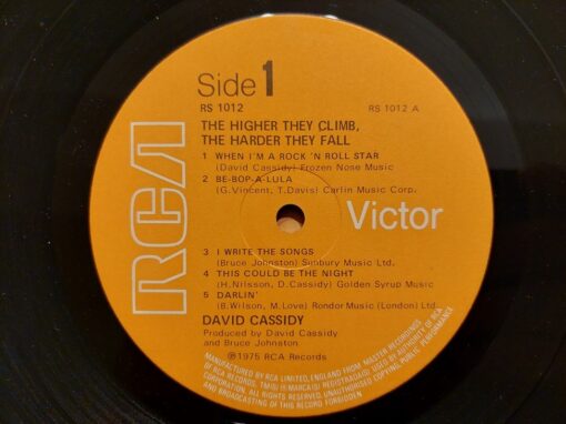 David Cassidy – 1975 – The Higher They Climb – The Harder They Fall