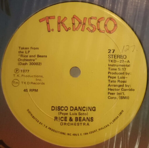 Rice And Beans Orchestra - 1977 - Disco Dancing / Our Love Concerto