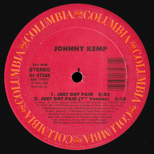 Johnny Kemp - 1988 - Just Got Paid