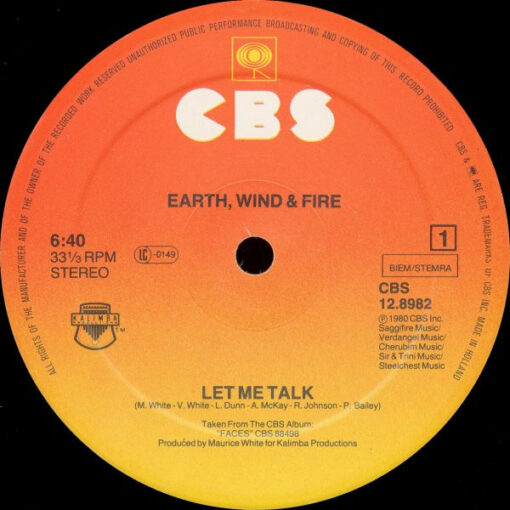 Earth Wind & Fire - 1980 - Let Me Talk