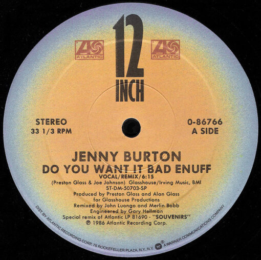 Jenny Burton - 1986 - Do You Want It Bad Enuff