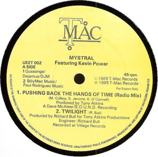 Mystral Featuring Kevin Power - 1986 - Pushing Back The Hands Of Time