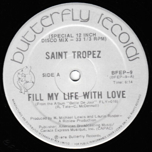 Saint Tropez - 1978 - Fill My Life With Love