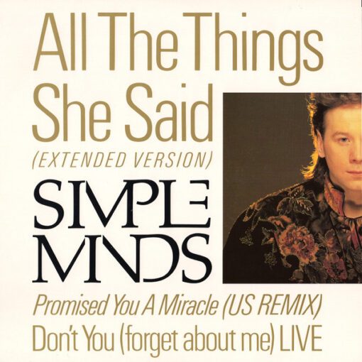 Simple Minds - 1986 - All The Things She Said (Extended Version)