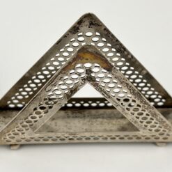 Sidabrinis servetėlių laikiklis (1930 m., Belgija) 3x13x11 cm