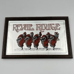 Sieninis veidrodis su "Revue Rouge" reklama