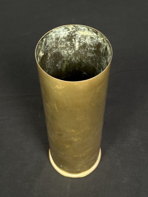 Žalvarinė vaza iš gilzės 11x11x29 cm