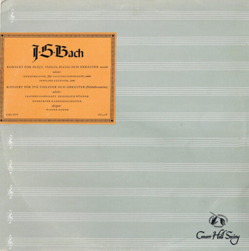 J.S. Bach* - Konsert För Flöjt, Violin, Piano Och Orkester I A-Moll / Konsert För TVå Violiner Och Orkester I D-Moll (Dubbelkonserten)
