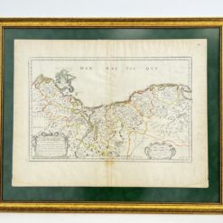 Pomeranijos žemėlapis 1654 m. 61×75 cm