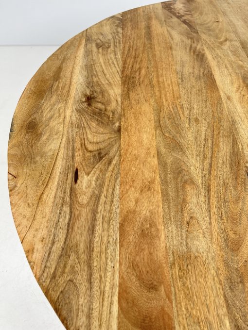 Apvalus medinis stalas 150×77 cm