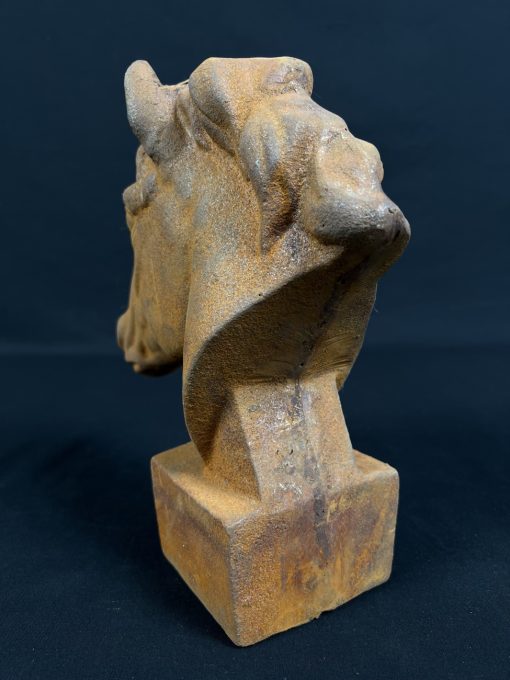 Ketaus lauko skulptūra “Arklys” 26x10x29 cm