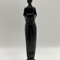 Medinė moters skulptūra 4x5x26 cm