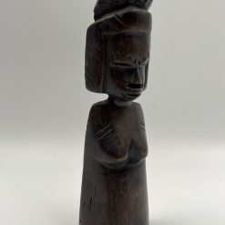 Medinė moters skulptūra 4x6x18 cm