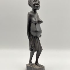 Medinė moters skulptūra 6x4x24 cm