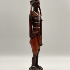Medinė moters skulptūra 5x6x32 cm
