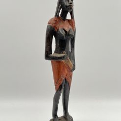 Medinė moters skulptūra 9x4x34 cm